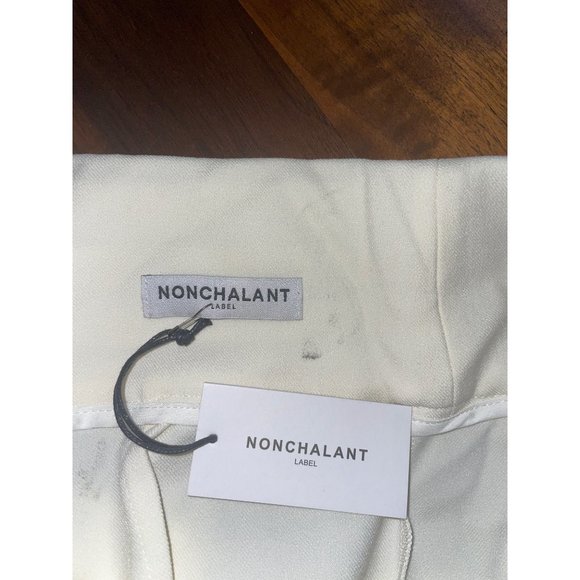 NONchalant Cream High-Waisted Trousers - Picture 7 of 8